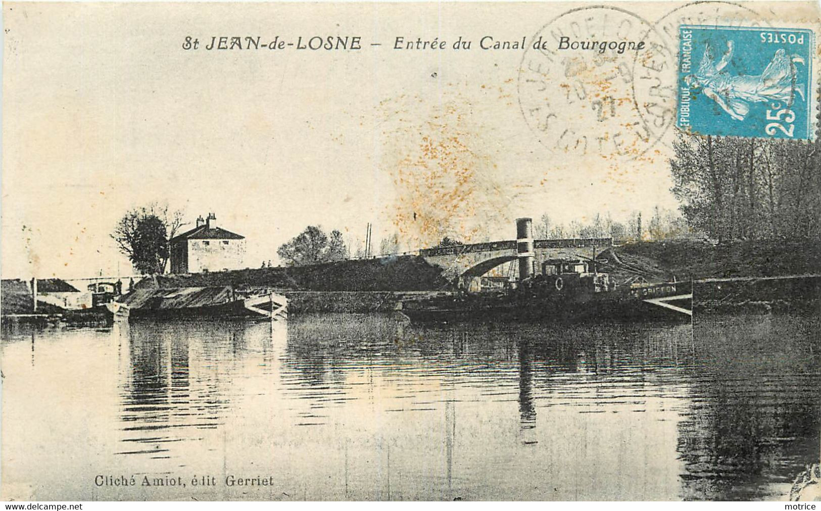 SAINT JEAN DE LOSNE - Entrée Du Canal De Bourgogne, Remorqueur Griffon. - Remorqueurs
