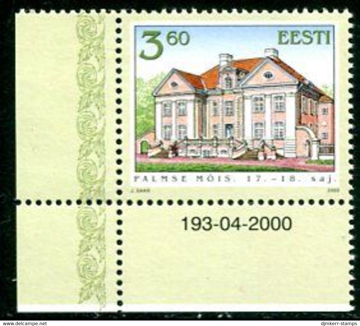 ESTONIA 2000 Palmse Manor House   MNH / **.  Michel 372 - Estonie