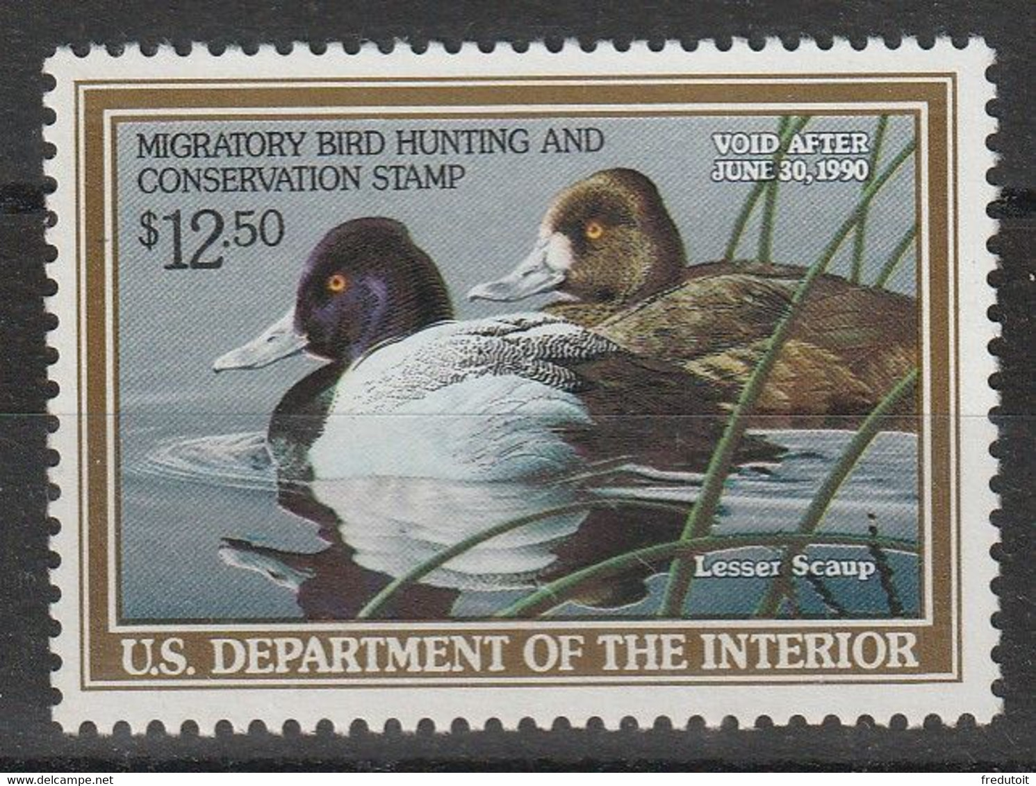 UNITED STATES - Hunting Permit Stamps - RW 56 ** (1989) Oiseaux - Canards - Duck Stamps