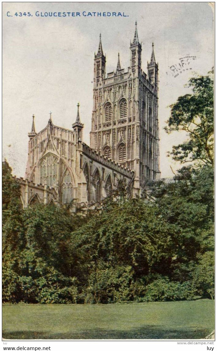 GLOUCESTER Cathedral, ENGLAND - C. 4345  -  PU 1915 - S. Africa - Gloucester