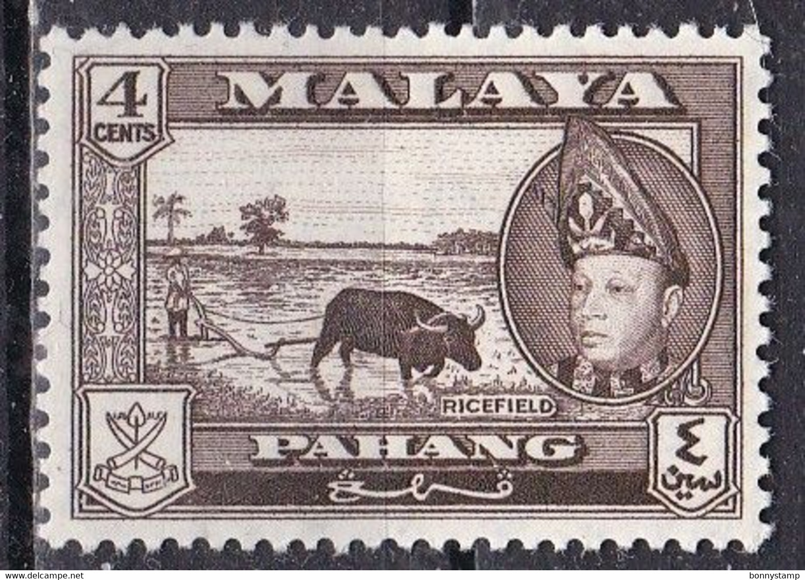 Malaya Pahang, 1957/62 - 4c Abu Bakar - Nr.74 MLH* - Pahang