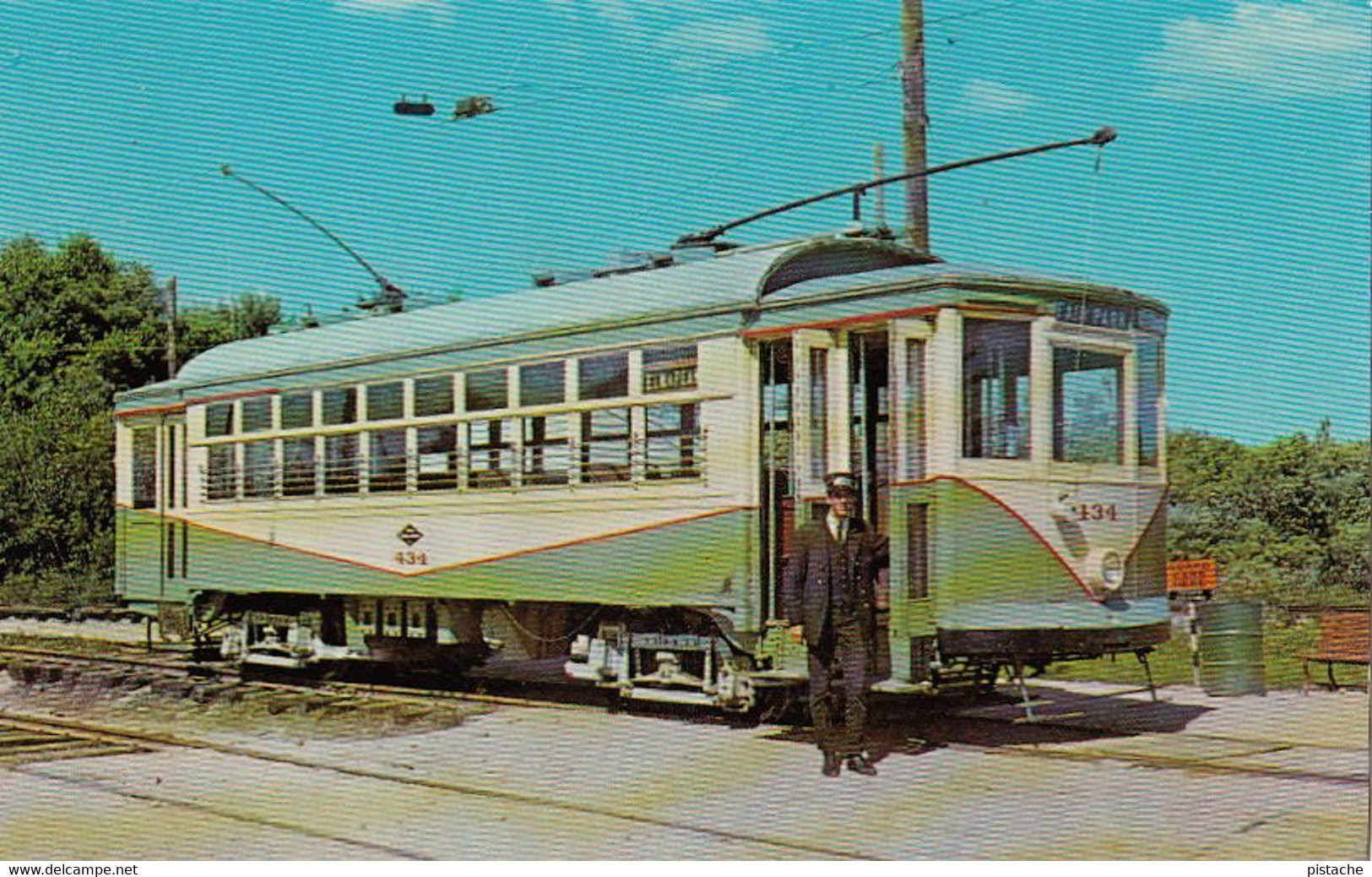 Kennebunkport Maine - Seashore Trolley Museum - Railway Streetcar - Unused - 2 Scans - Kennebunkport