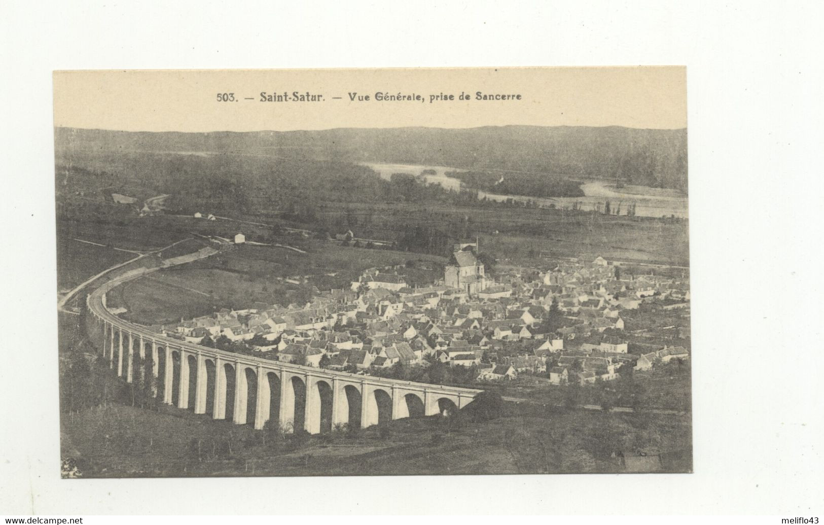 18/ CPA - Saint Satur - Vue Générale Prise De Sancerre - Saint-Satur