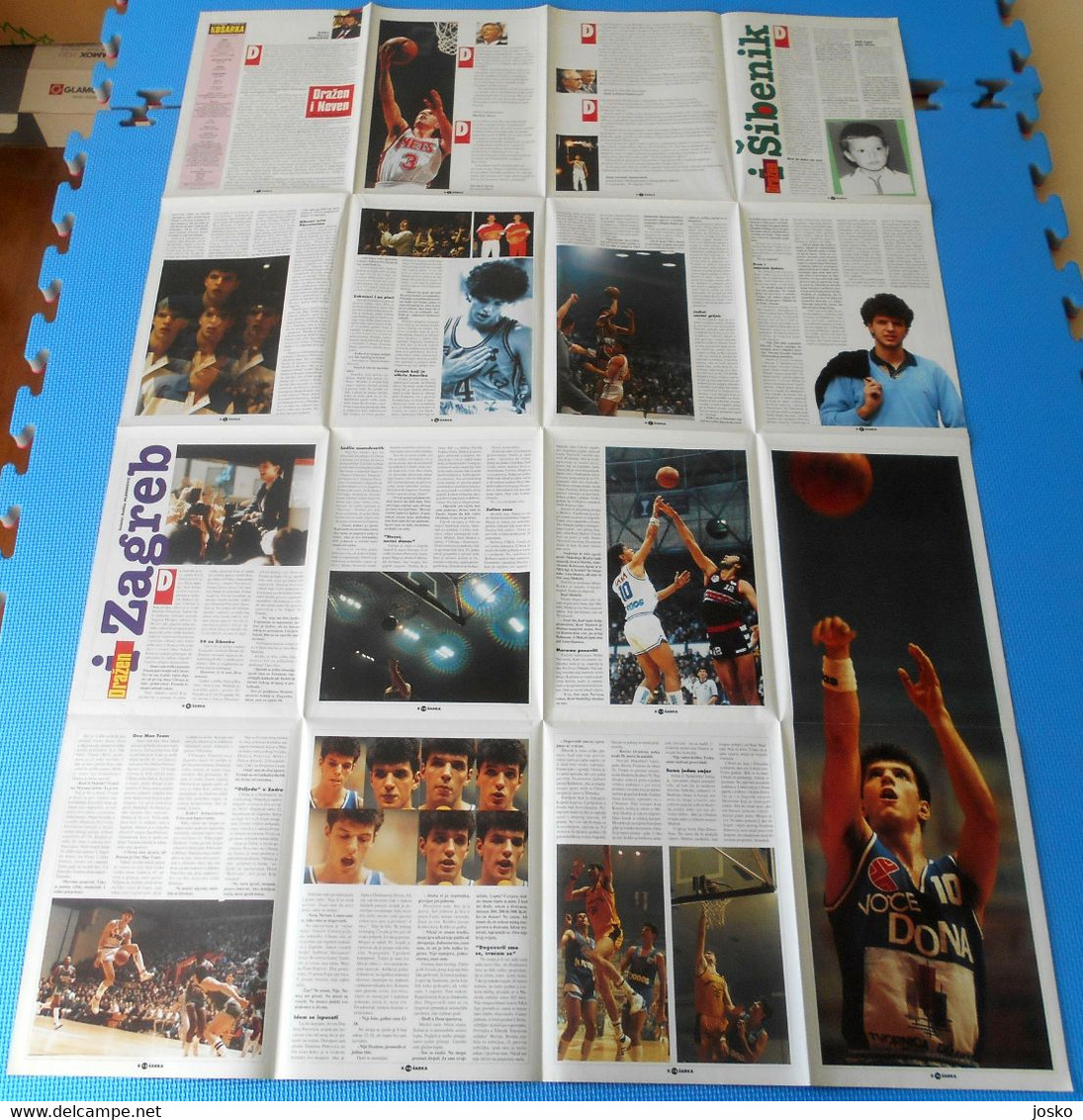 DRAZEN PETROVIC - ULTRA LARGE POSTER - IN LIFE SIZE * New Jersey Brooklyn Nets Portland Trail Blazers NBA Real Madrid