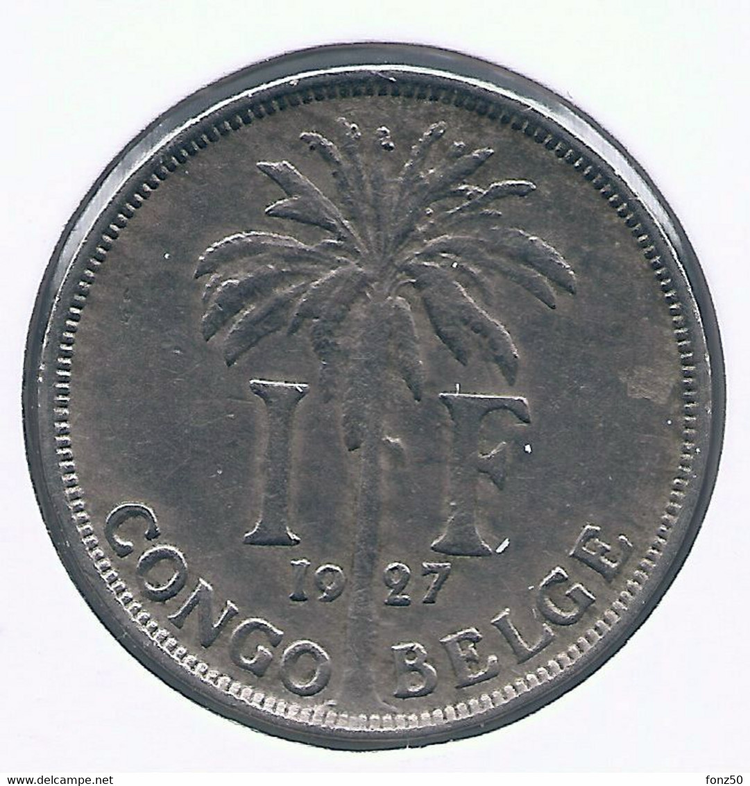 CONGO - ALBERT II * 1 Frank 1927 Fr * Z.Fraai / Prachtig * Nr 10147 - 1910-1934: Albert I