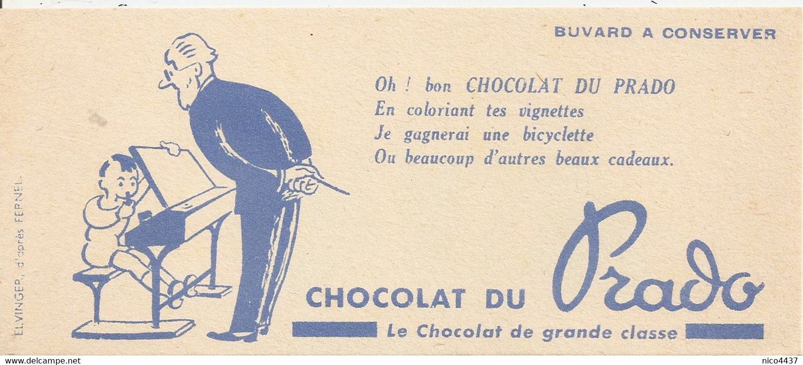 Buvard Chocolat Du Prado - Chocolat