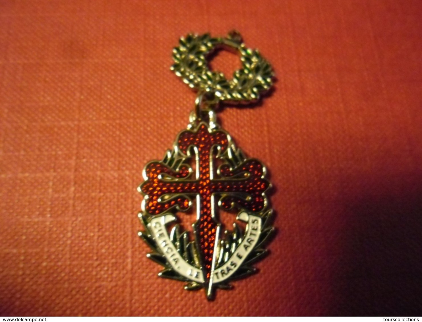 Réplique Exacte De L'ordre Santiago PORTUGAL 50 Mm Pour 8 Grammes Par Gode Avec Certificat De Garantie - Other & Unclassified