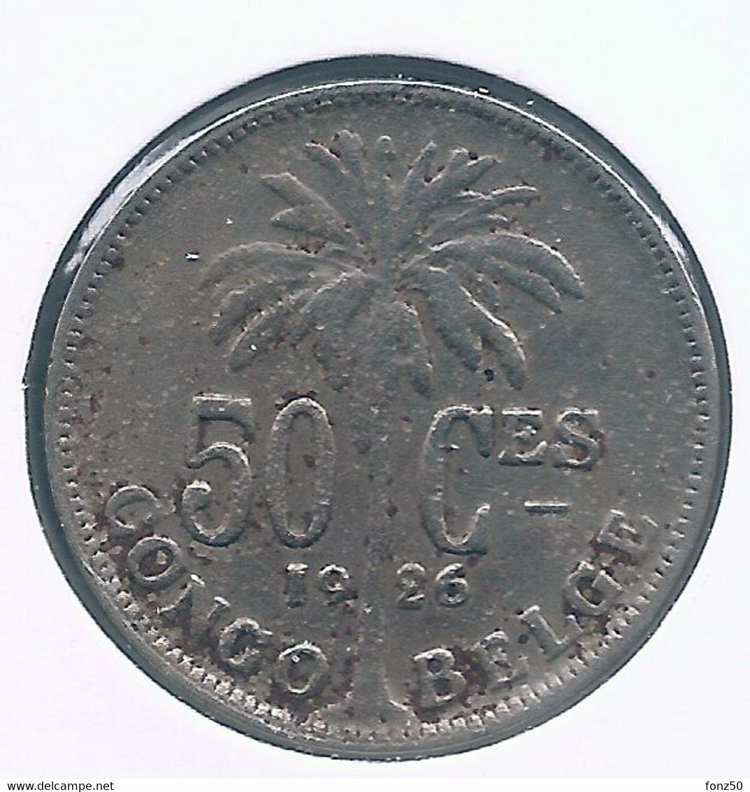 CONGO - ALBERT II * 50 Centiem 1926 Fr * Z.Fraai * Nr 10163 - 1910-1934: Albert I