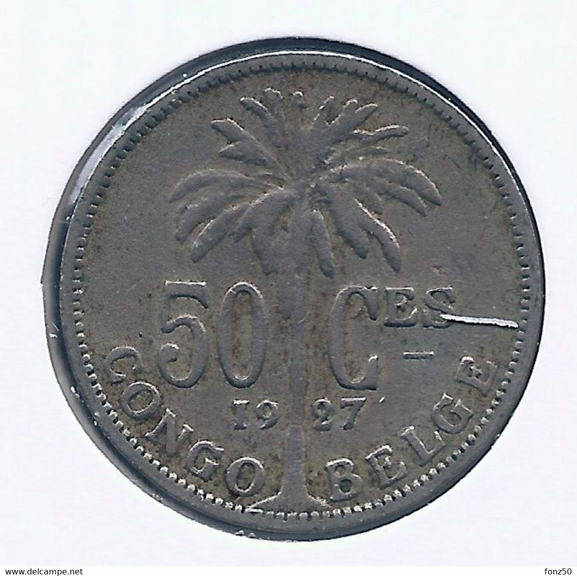 CONGO - ALBERT II * 50 Centiem 1927 Fr * Nr 10169 - 1910-1934: Albert I