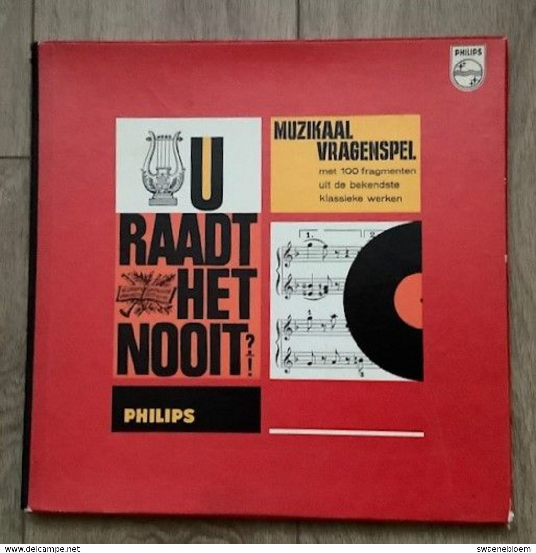 LP.- MUZIKAAL VRAGENSPEL Met 100 Fragmenten Uit De Klassieke Werken. U RAADT HET NOOIT ? ! - Collectors