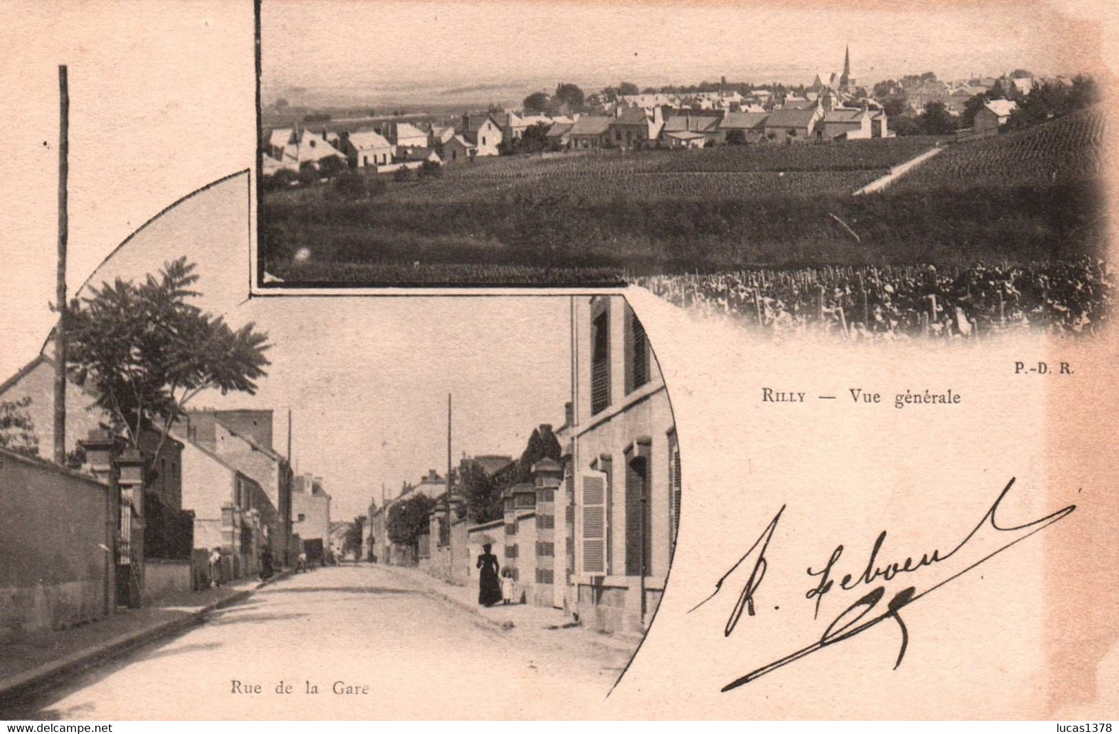 51  /  RILLY / RUE DE  LA GARE / VUE GENERALE / PRECURSEUR 1902 - Rilly-la-Montagne