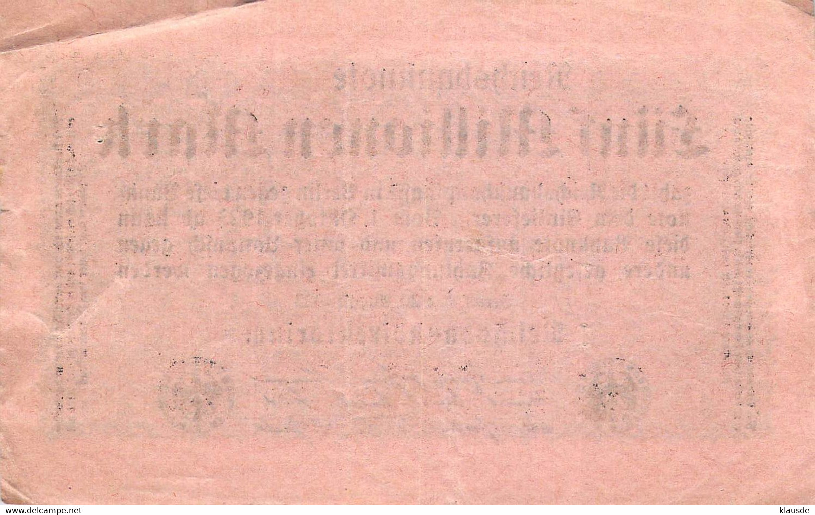 5 Mio Mark 1923 Deutsche Reichsbanknote VG/G (IV) - 5 Millionen Mark