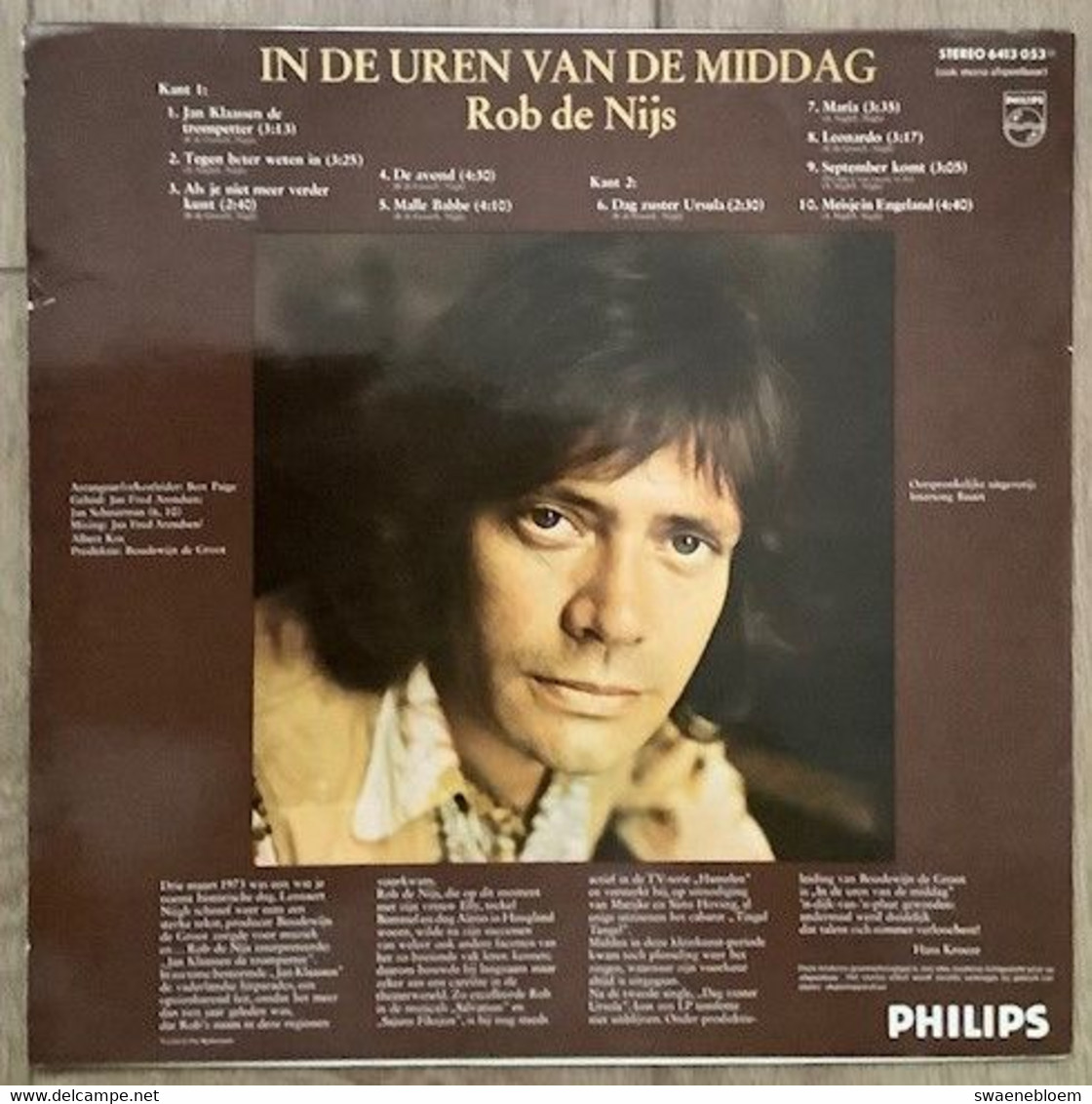 LP.- ROB DE NIJS. IN DE UREN VAN DE MIDDAG. - Collectors