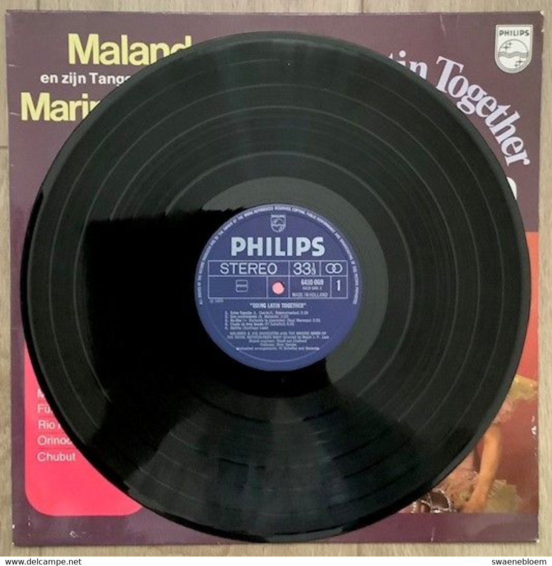 LP.- MALANDO. En Zijn Tango-orkest Met De MARINIERSKAPEL Der Koninklijke Marine. GOING LATIN TOGETHER. Majoor J.P. Laro - Collector's Editions