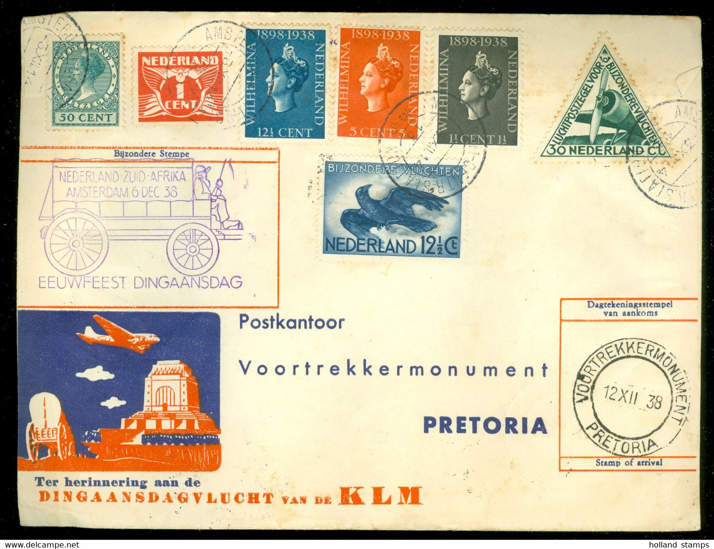 SUID AFRIKA * SOUTH AFRICA LUCHTPOSTBRIEF Uit 1938 Van CAPE TOWN Naar AMSTERDAM > IJMUIDEN   (11.861i) - Airmail