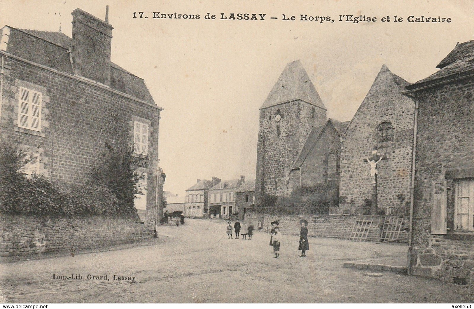 Le Horps 53 (3571) L'Eglise Et Le Calvaire - Le Horps