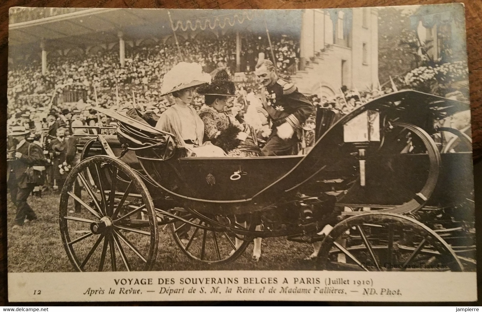 Paris - 20 CPA - Série complète sur le voyage des souverains belges à Paris - juillet 1910