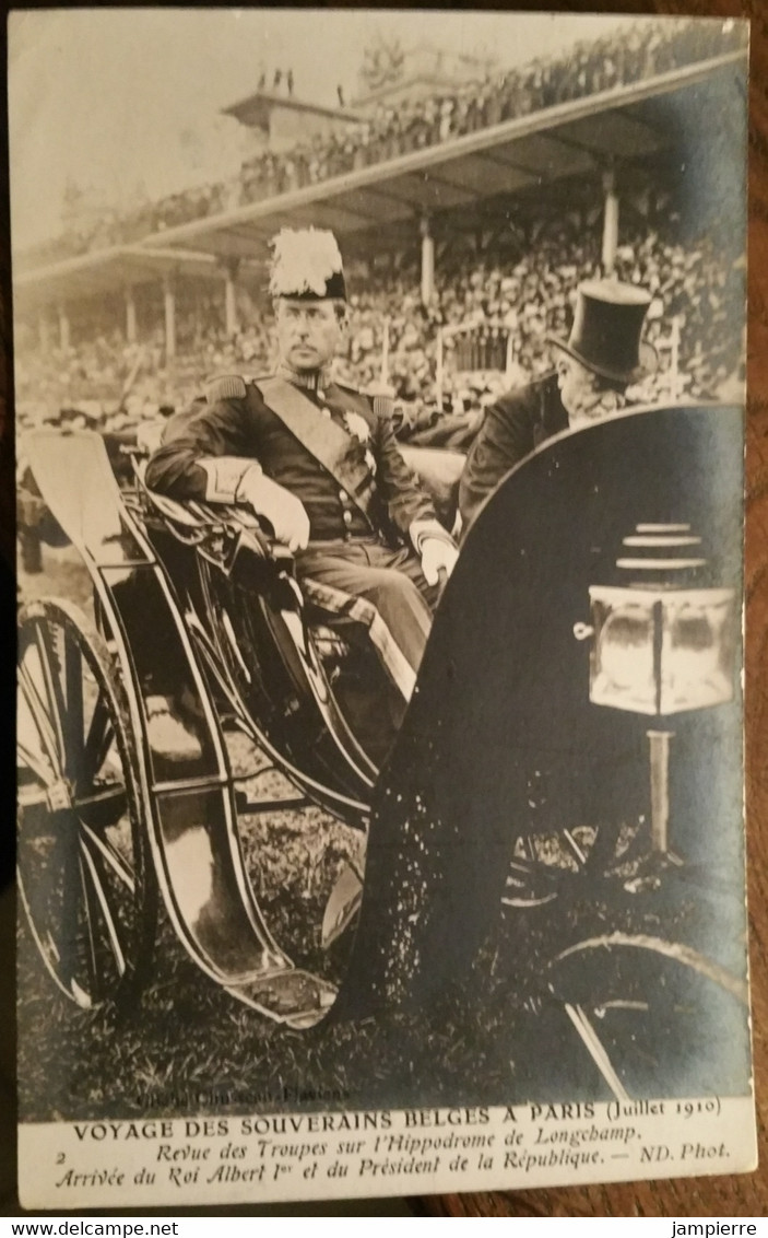 Paris - 20 CPA - Série complète sur le voyage des souverains belges à Paris - juillet 1910