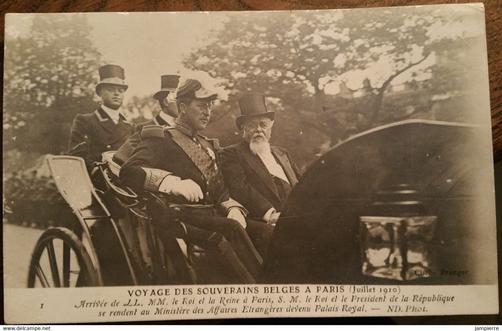 Paris - 20 CPA - Série complète sur le voyage des souverains belges à Paris - juillet 1910