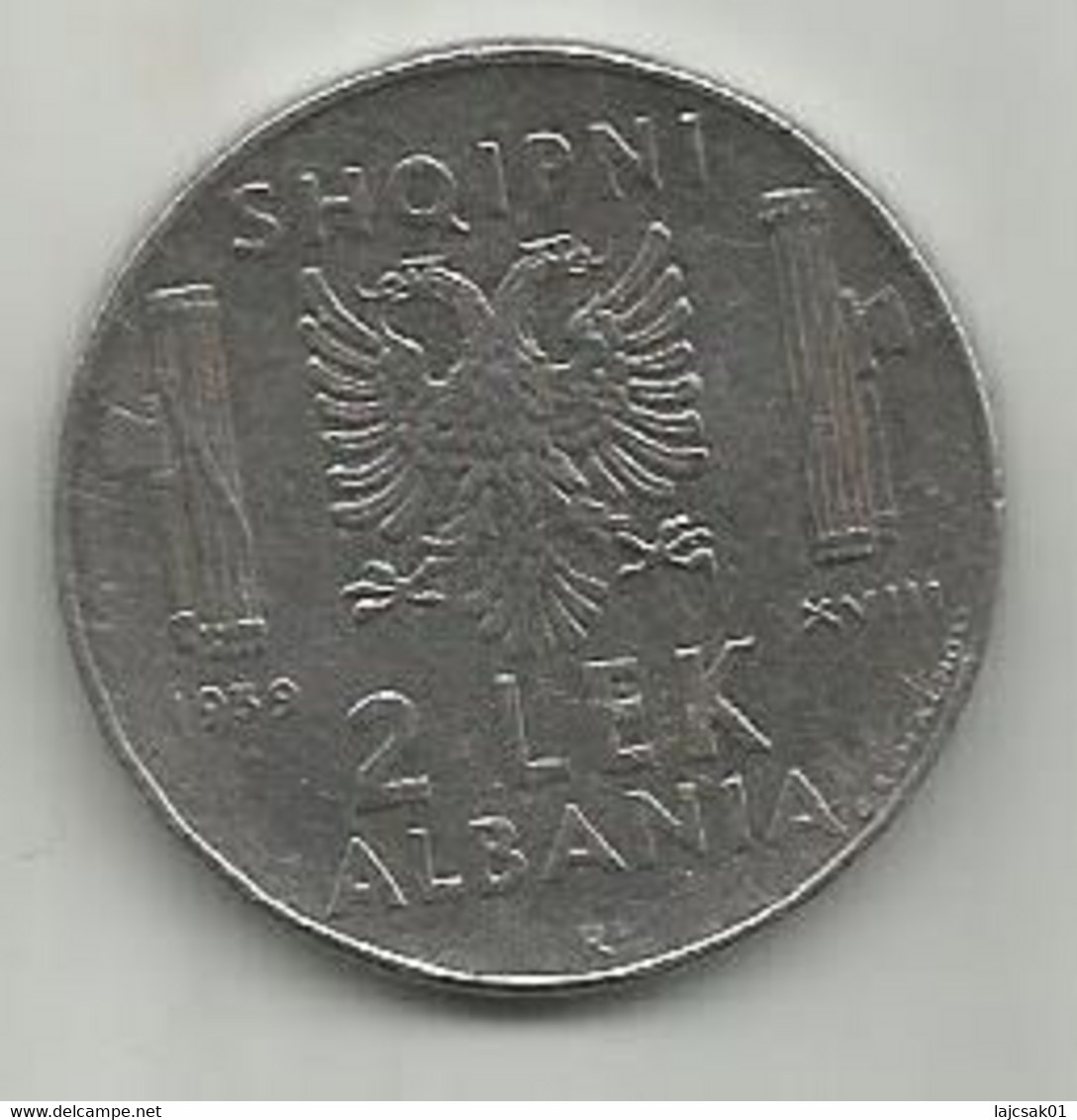 Albania 2 Lek 1939. Non-magnetic - Albanien