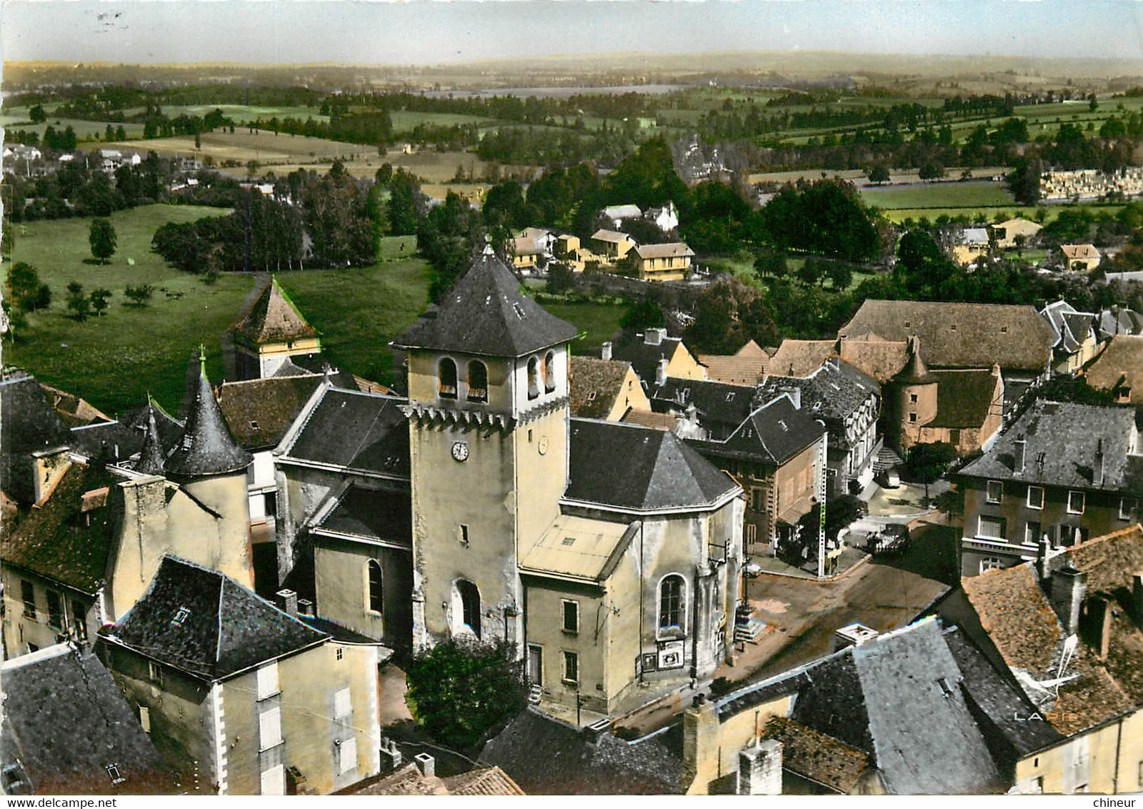 MONTBAZENS L'EGLISE LA PLACE VUE AERIENNE - Montbazens