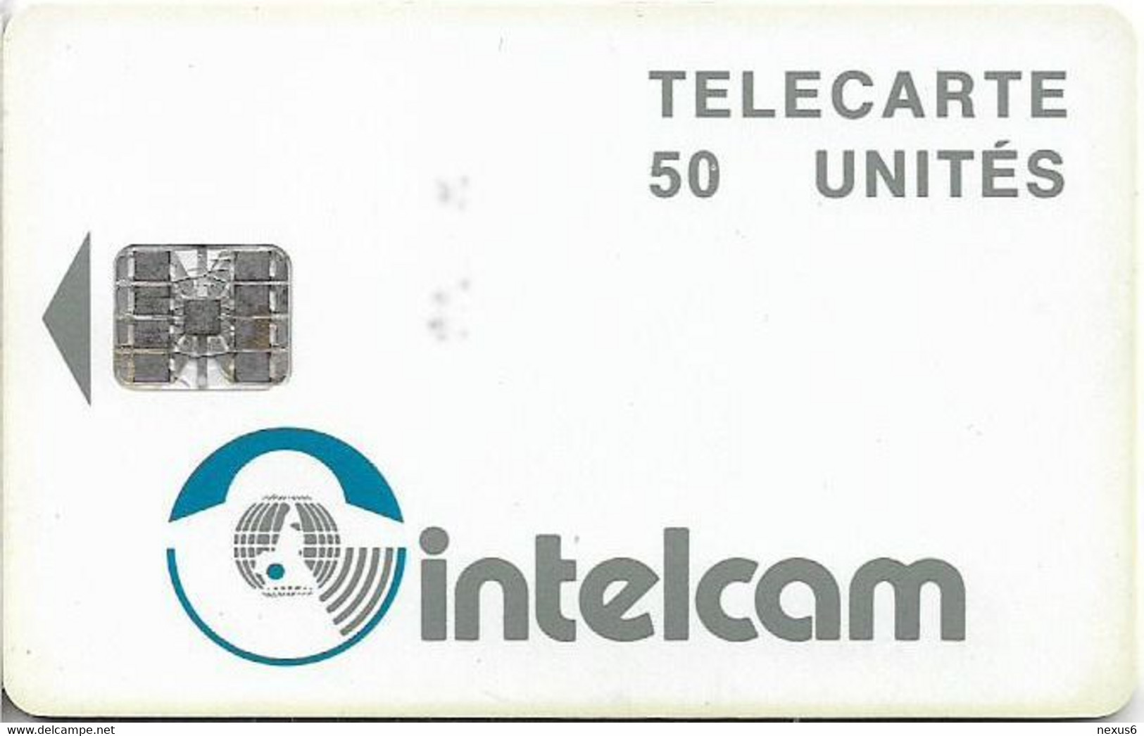 Cameroon - Intelcam - Chip - Logo Card - SC7 Iso, Glossy Finish, No CN., 50Units, Used A - Kameroen