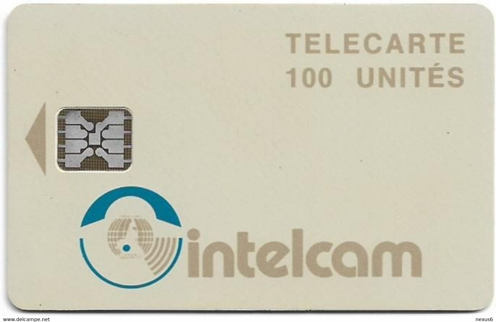 Cameroon - Intelcam - Chip - Logo Card - SC5 Iso, Glossy Finish, Cn.C46100865, 100Units, Used - Kameroen