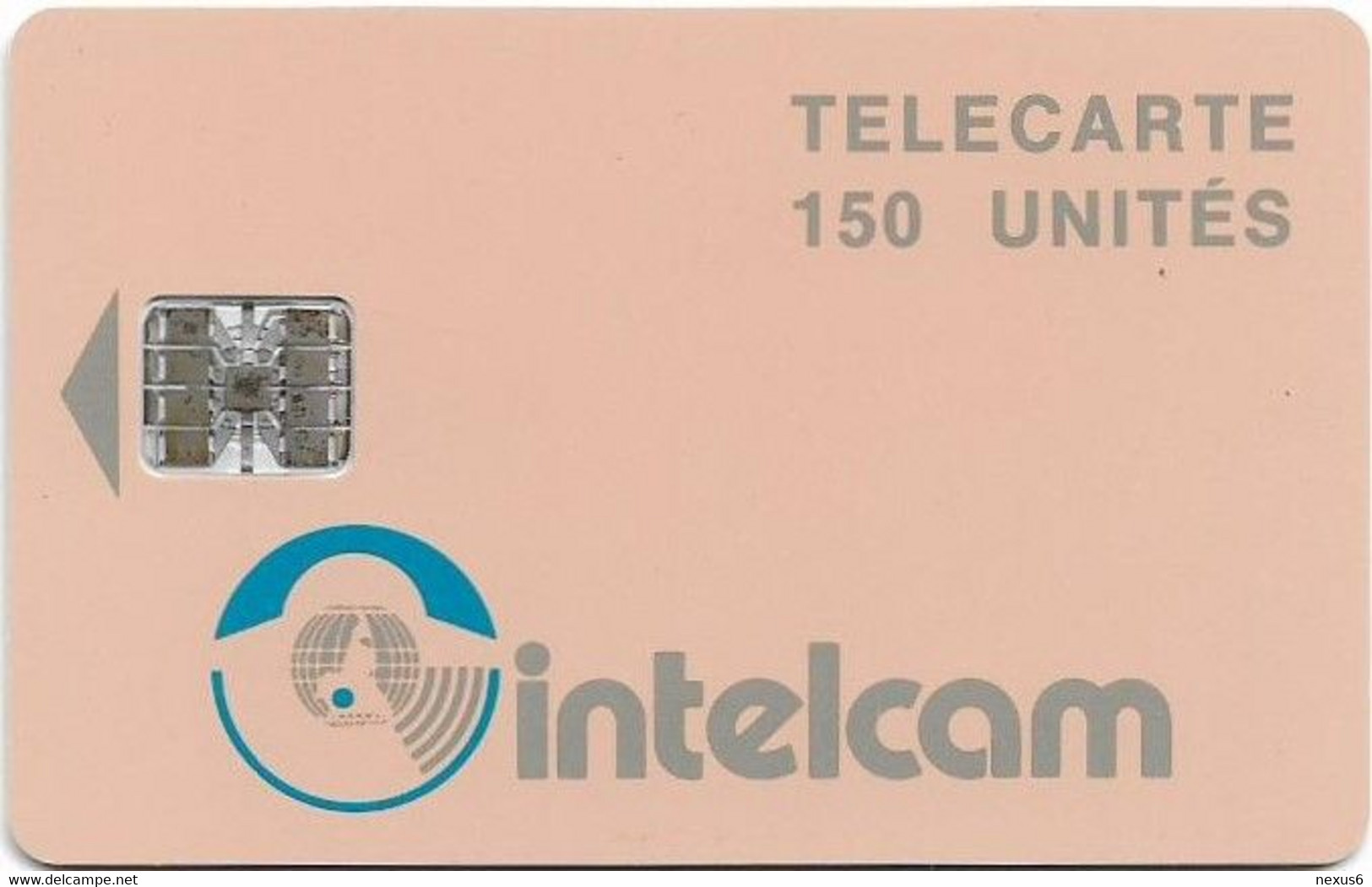 Cameroon - Intelcam - Chip - Logo Card - SC7 Iso, Matt Finish, No Moreno, Cn.01041130 Red, 150Units, Used - Cameroun