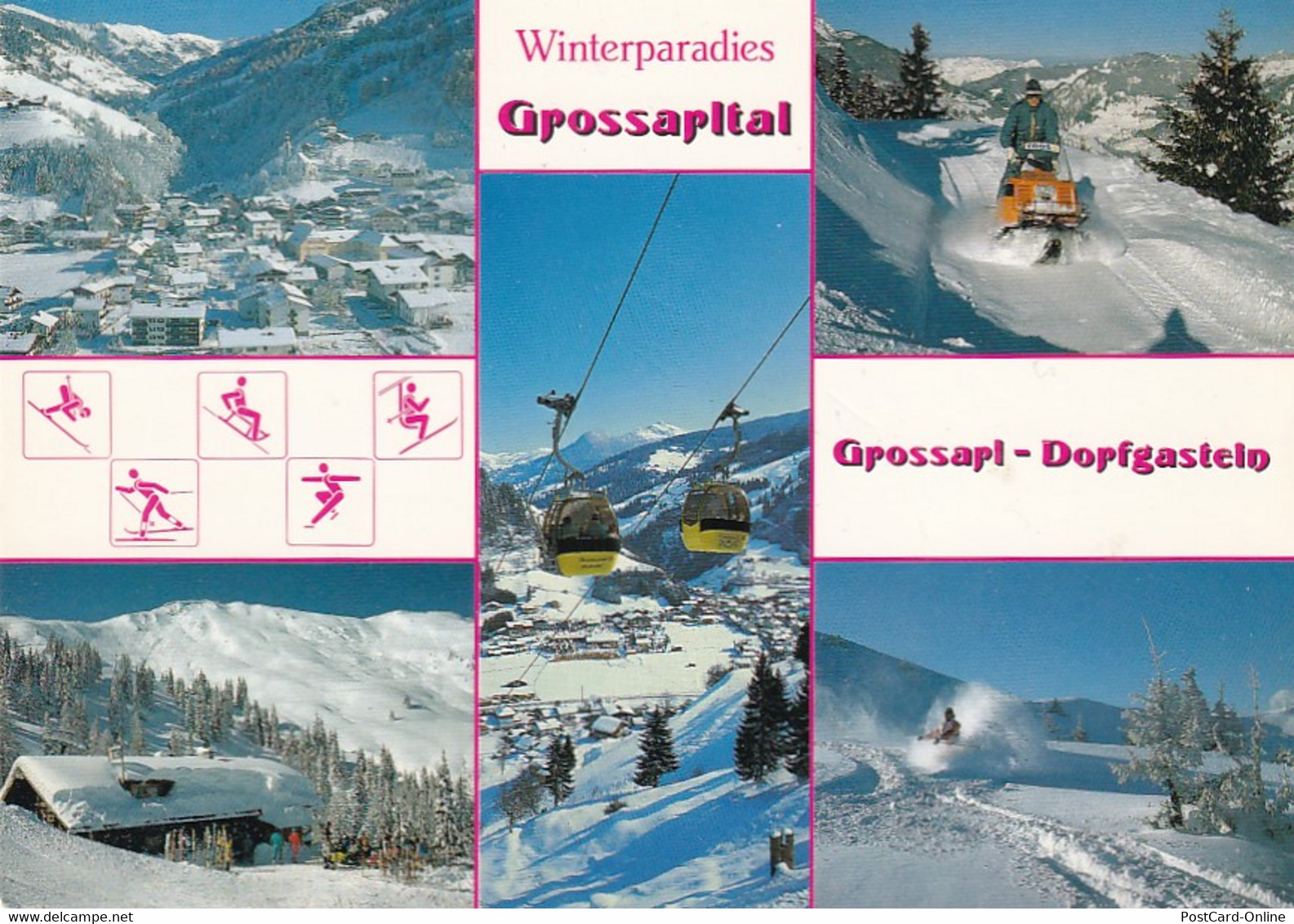 2699 - Österreich - Salzburg , Großarltal , Dorfgastein , Seilbahn , Wintersport , Großarl - Gelaufen - Grossarl