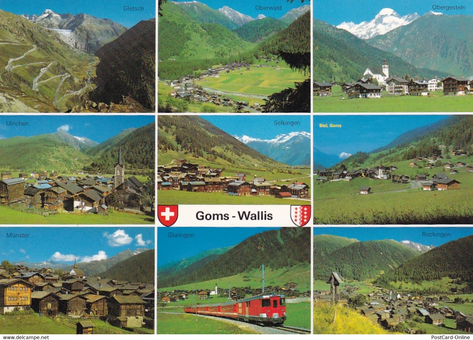 2740 - Schweiz - Wallis , Goms , Mehrbildkarte - Gelaufen - Goms