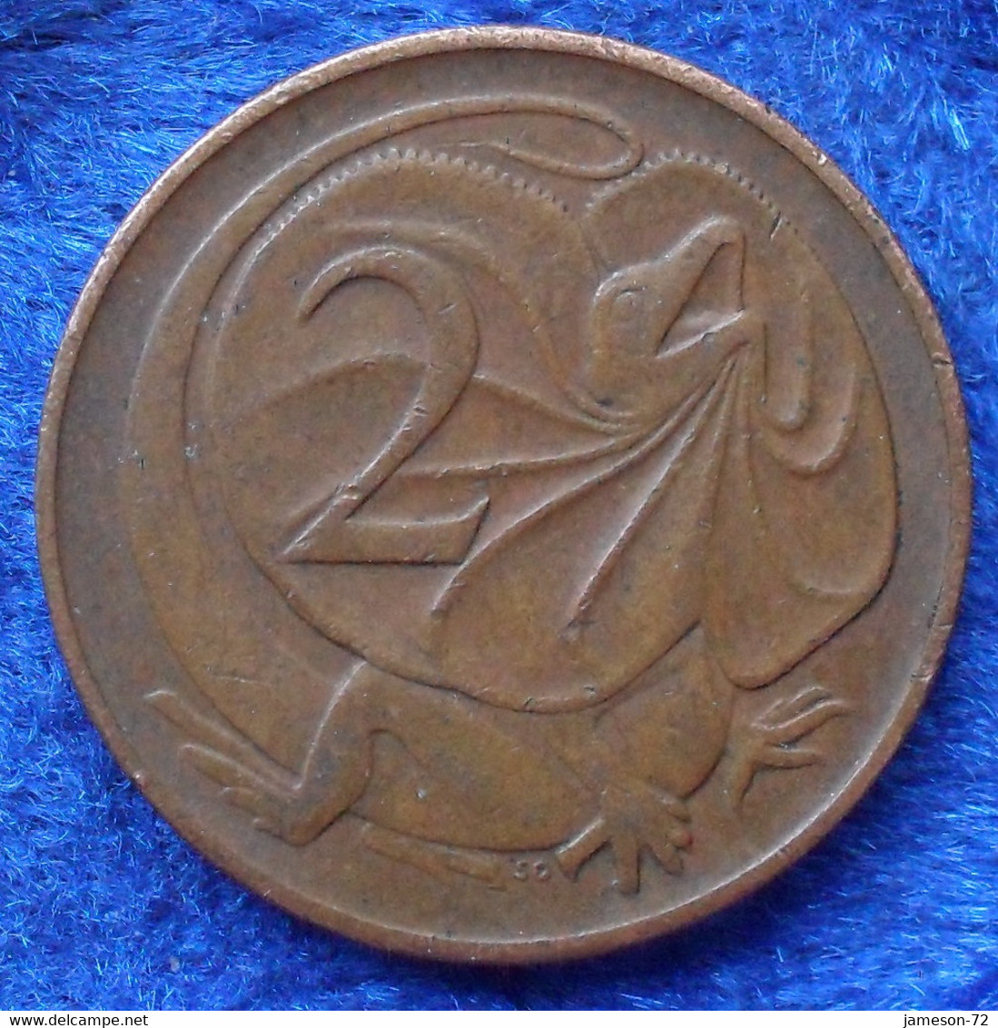 AUSTRALIA - 2 Cents 1966 Frill-necked Lizard KM# 63 Bronze - Edelweiss Coins - Ohne Zuordnung