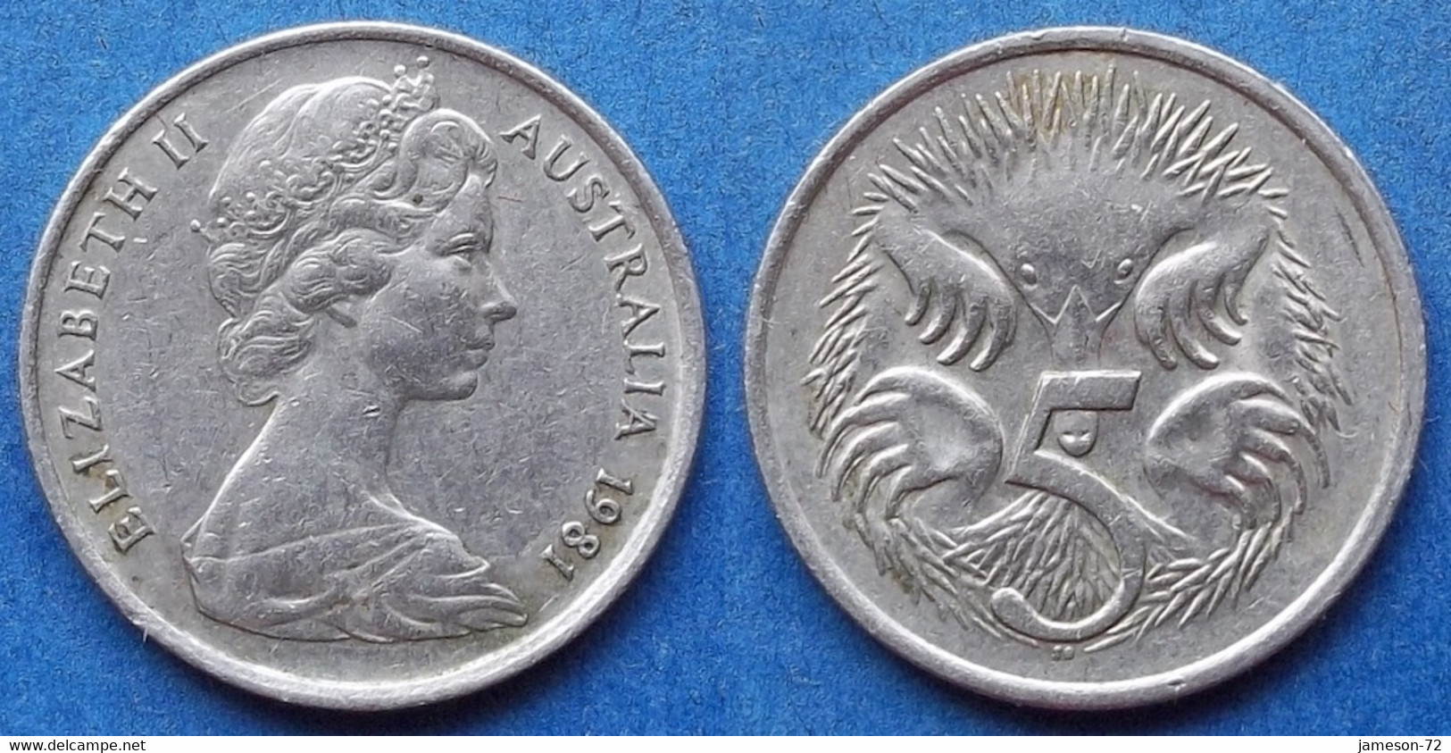 AUSTRALIA - 5 Cents 1981 "echidna" KM# 64 Elizabeth II Decimal - Edelweiss Coins - Sin Clasificación