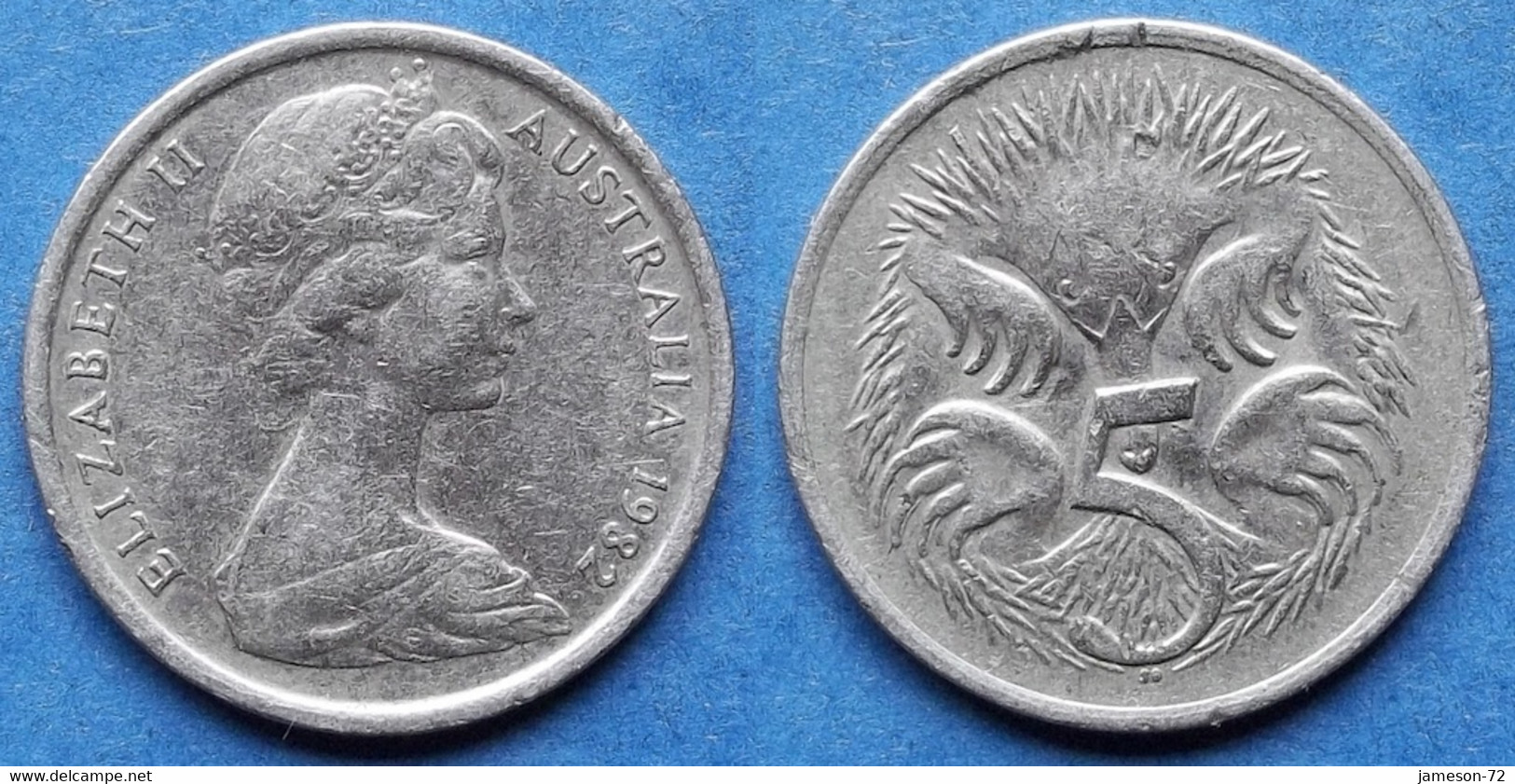 AUSTRALIA - 5 Cents 1982 "echidna" KM#64 Elizabeth II Decimal - Edelweiss Coins - Sin Clasificación