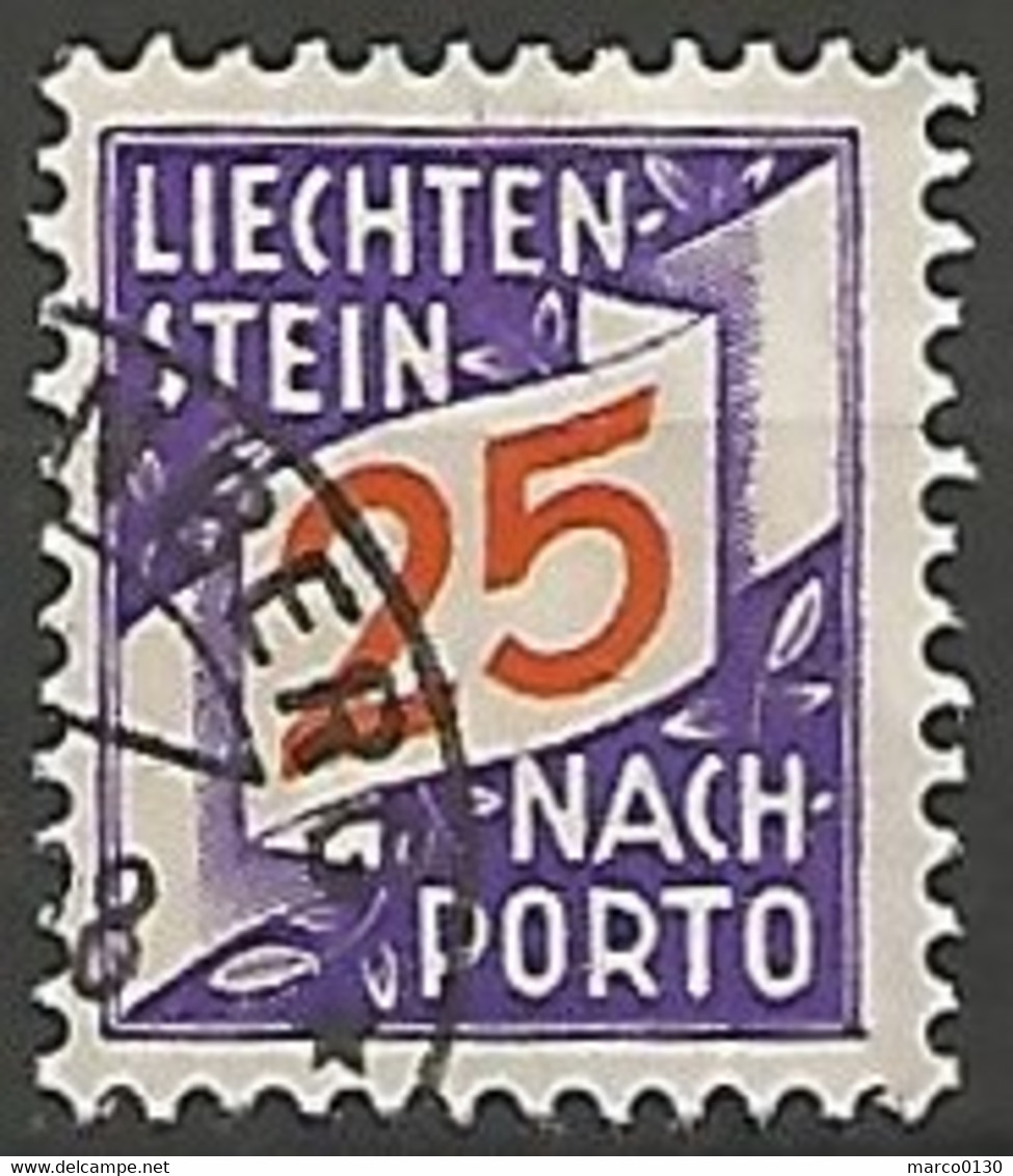 LIECHTENSTEIN / TAXE N° 17 OBLITERE - Postage Due