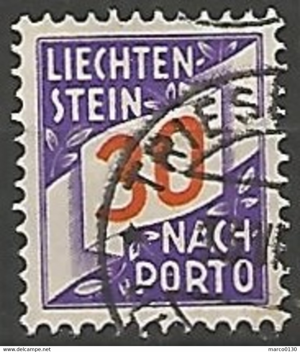 LIECHTENSTEIN / TAXE N° 18 OBLITERE - Postage Due