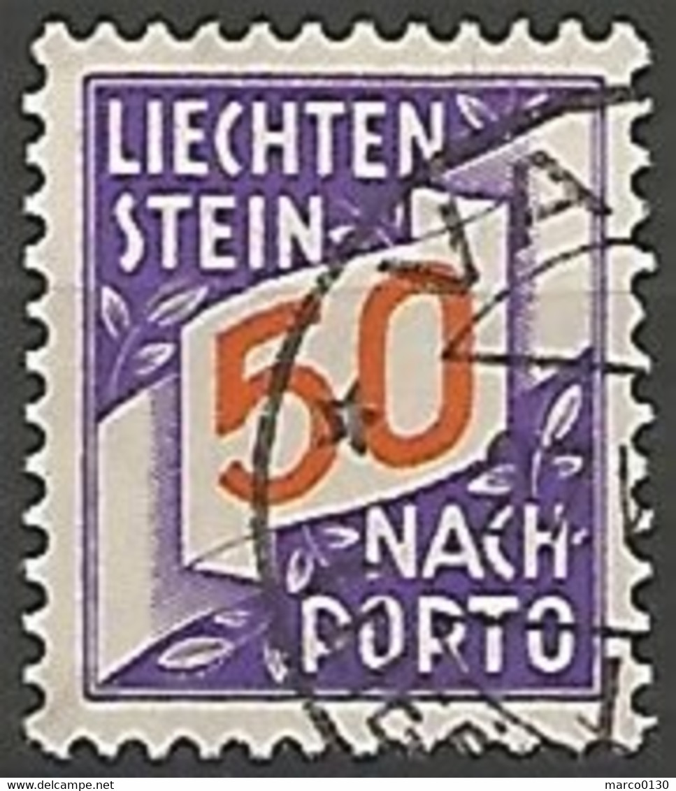 LIECHTENSTEIN / TAXE N° 20 OBLITERE - Postage Due