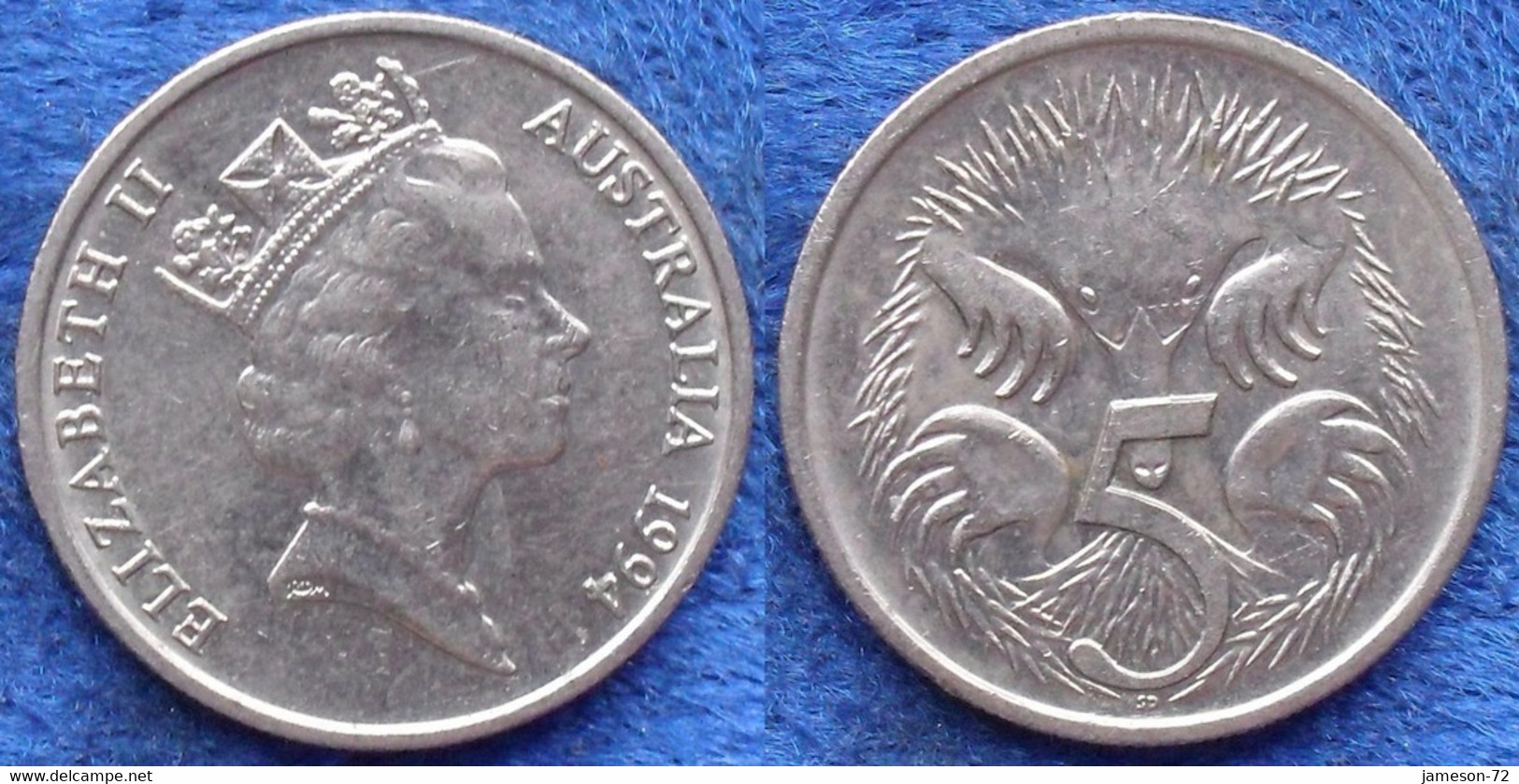 AUSTRALIA - 5 Cents 1994 "echidna" KM#80 Elizabeth II Decimal - Edelweiss Coins - Unclassified