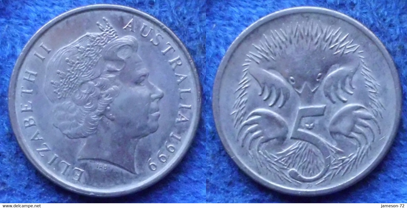 AUSTRALIA - 5 Cents 1999 "echidna" KM# 401 Elizabeth II Decimal - Edelweiss Coins - Non Classés