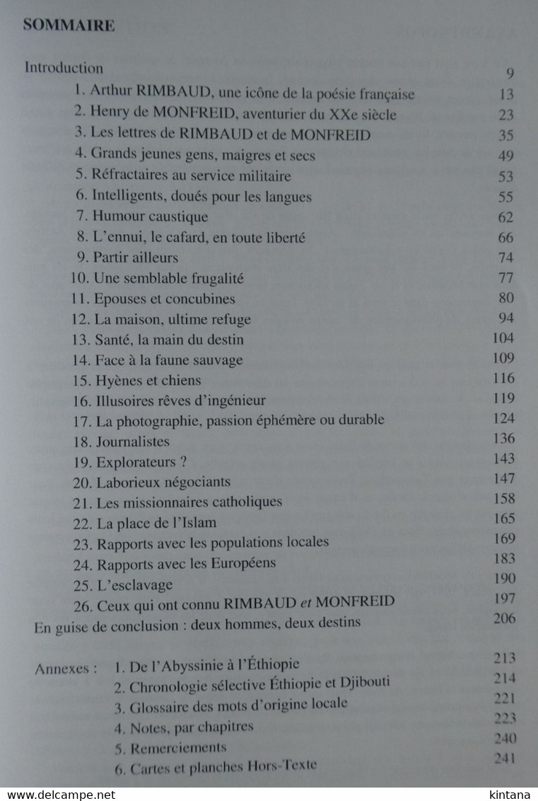 RIMBAUD Et MONFREID En ETHIOPIE - HARAR - DIRE DAOUA - OBOCK - TADJOURA - DJIBOUTI - Biografía