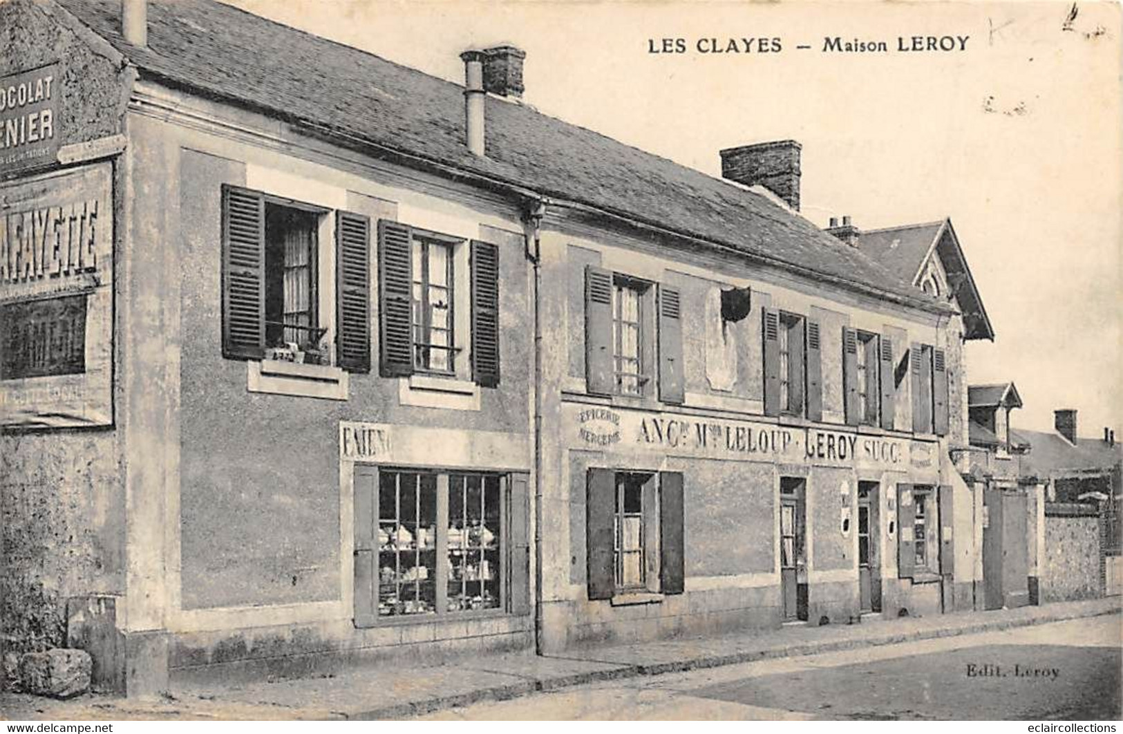 Les Clayes Sous Bois        78           Maison Leroy . Epicerie. Mercerie. Faïence.      (voir Scan) - Les Clayes Sous Bois