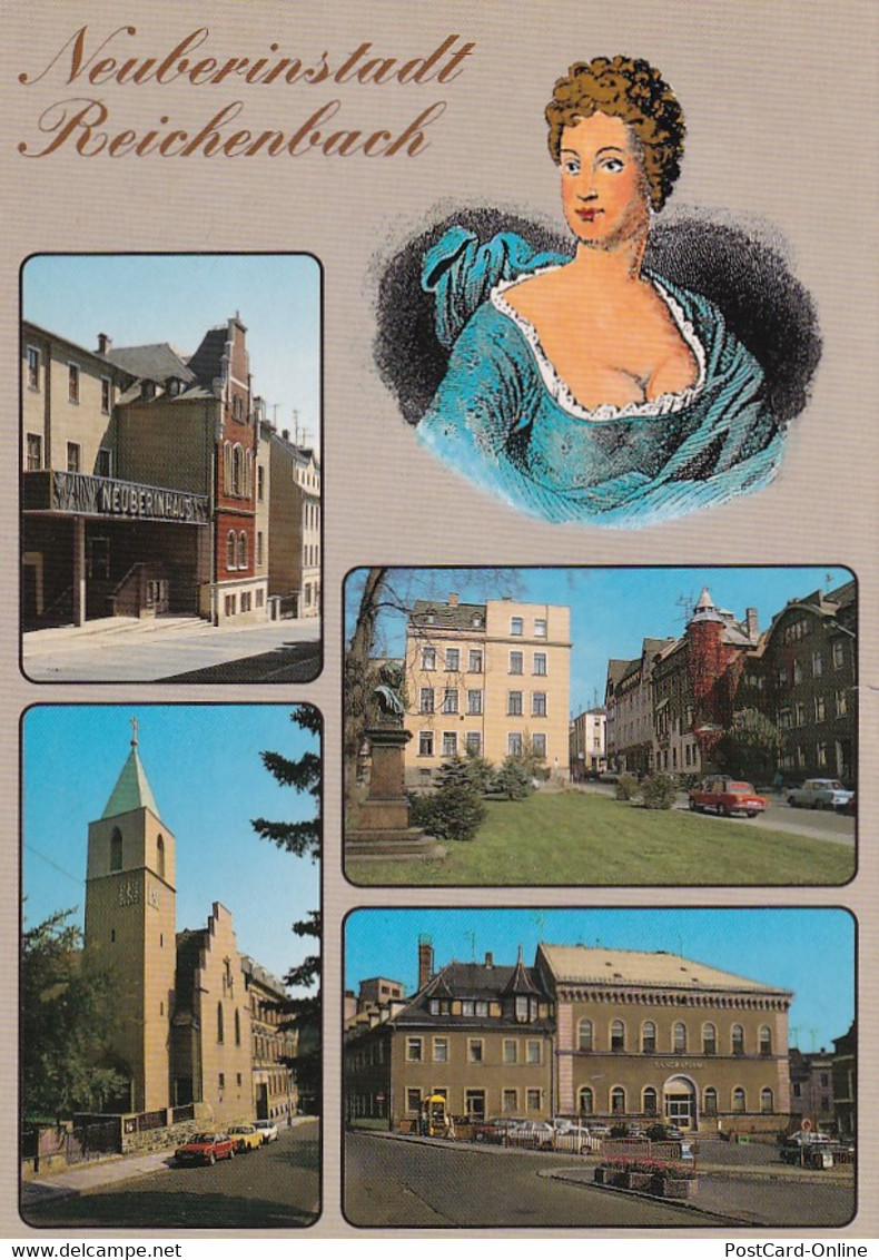 2874 - Deutschland - Reichenbach , Neuberinstadt , Mehrbildkarte , Neuberinhaus - Gelaufen 1993 - Reichenbach I. Vogtl.