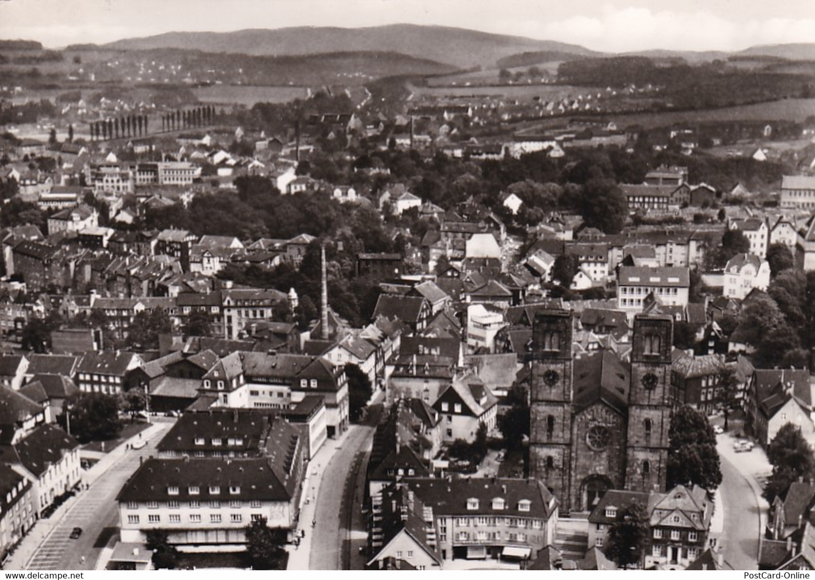 2899 - Deutschland - Schwelm I. W. , Luftaufnahme , Im Kranz Der Grünen Berge - Gelaufen 1970 - Schwelm