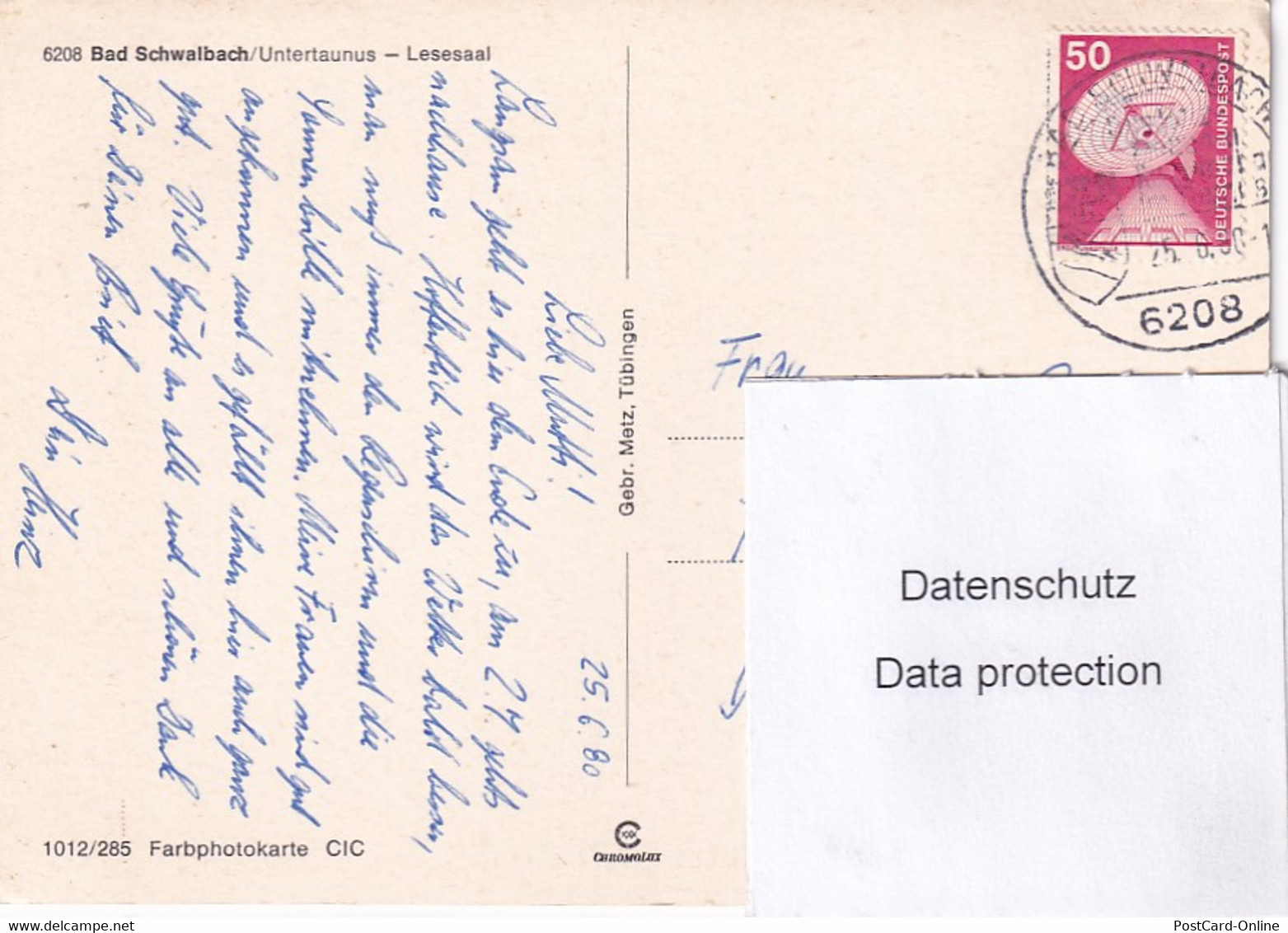 2908 - Deutschland - Bad Schwalbach , Untertaunus Lesesaal - Gelaufen 1980 - Bad Schwalbach