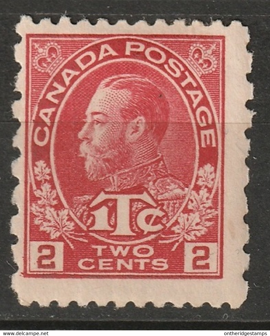 Canada 1916 Sc MR5  War Tax MH* - Impôts De Guerre