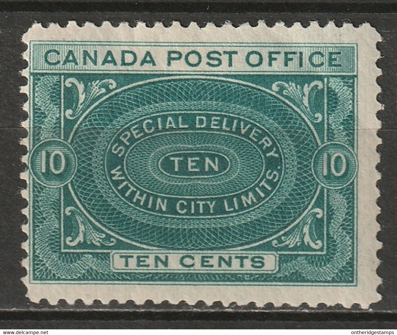 Canada 1898 Sc E1  Special Delivery MH* Disturbed Gum - Exprès