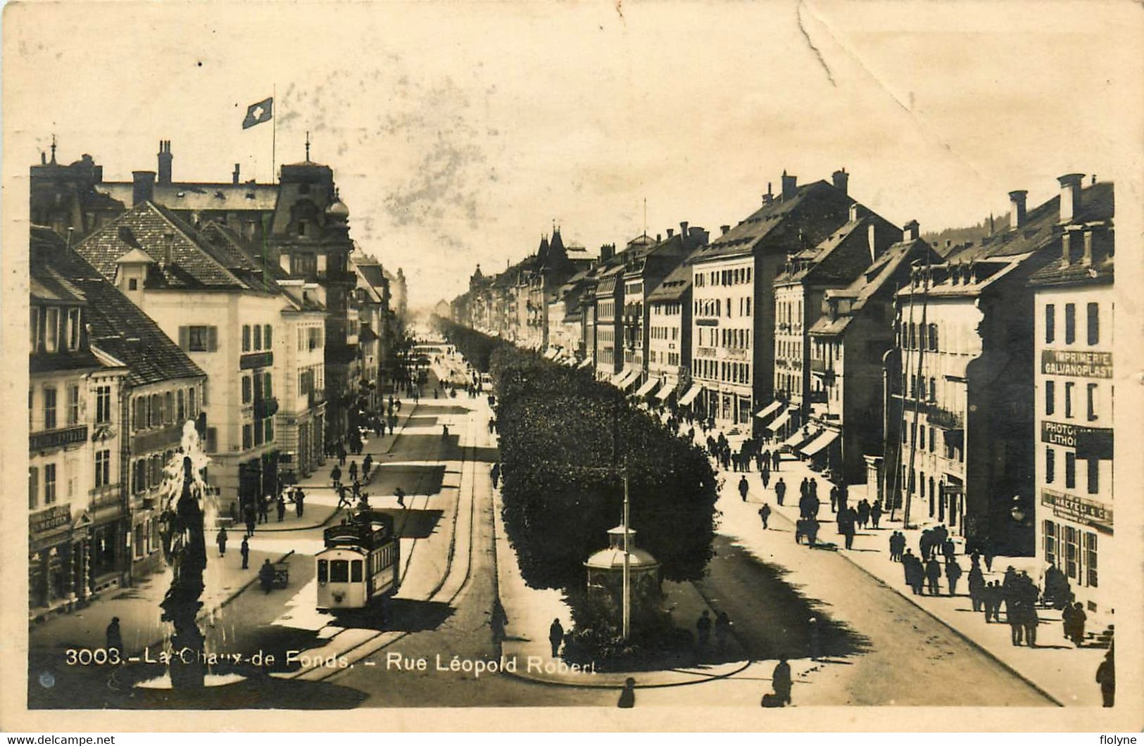 La Chaux De Fonds - Rue Léopold Robert - Tramway Tram - Suisse Switzerland - La Chaux-de-Fonds