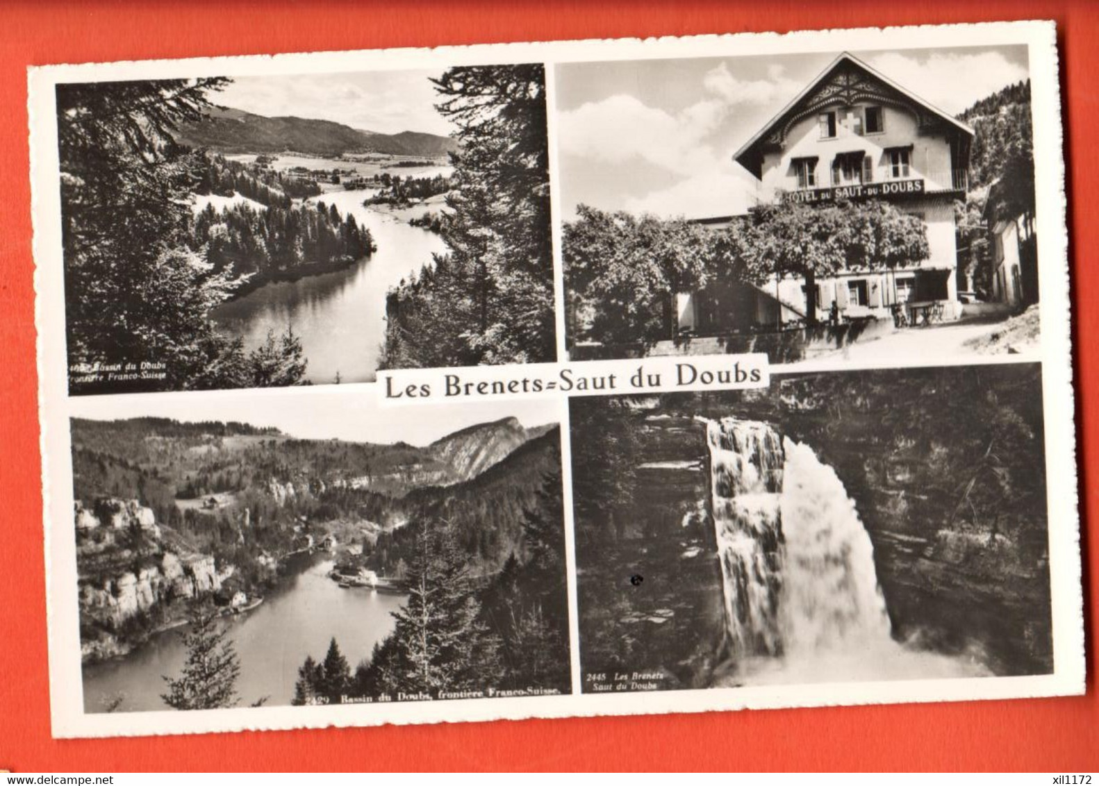 SIO-40  Multivues, Les Brenets Saut Du Doubs.  Circulé En 1957  Sartori - Les Brenets