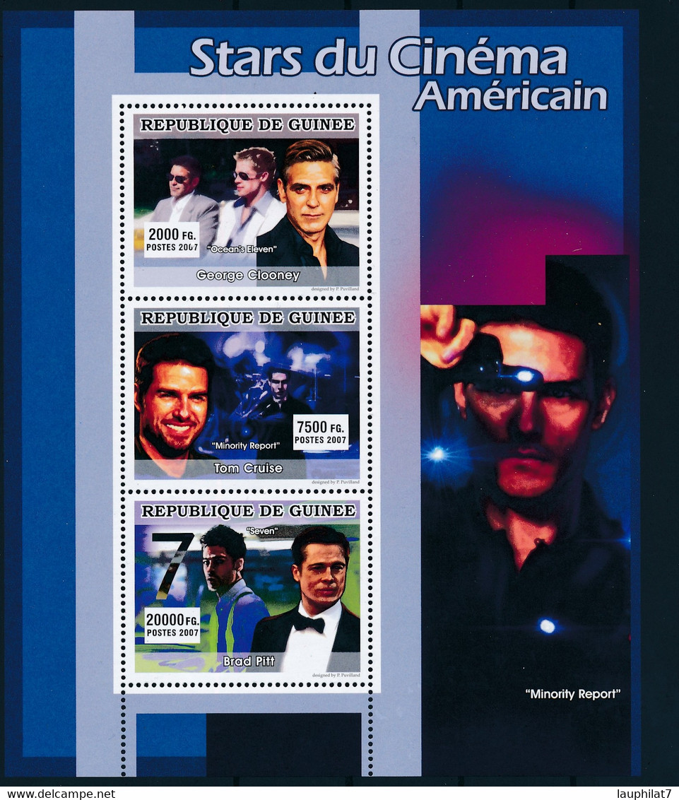 NN - [400950]TB//**/Mnh-NN-Guinée 2006 - Stars Du Cinéma Américain, George Clooney, Brad Pitt, Tom Cruise - Cinéma