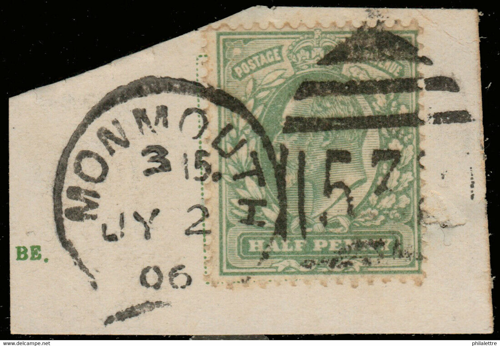 GB - 1906 KEVII SG 218 Used MONMOUTH / 532 Numeral Duplex Postmark - Gebraucht
