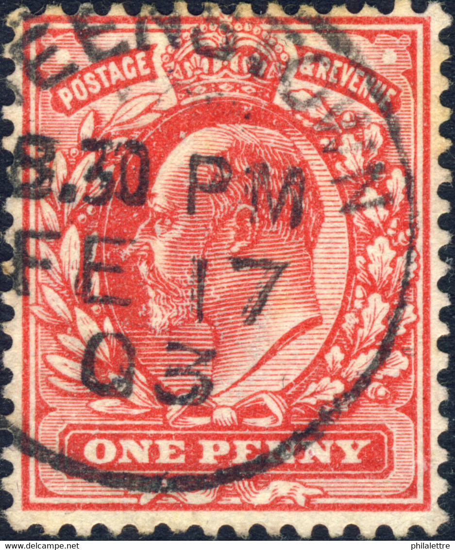 KEVII  SG219 1d Scarlet Used "QUEENSTOWN " (Cobh, Co. Cork, Ireland) CDS - Gebraucht